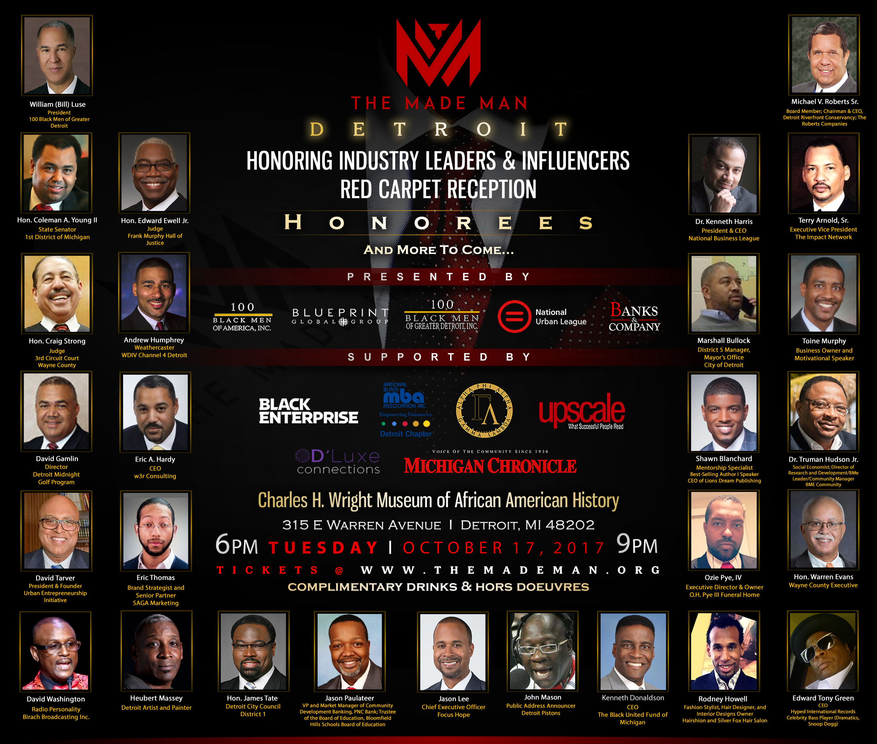 The Made Man - Detroit Honorees Flyer